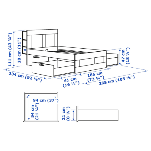 Brimnes headboard hot sale dimensions